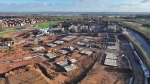 development site, drone, photography, drone photography, aerial photography, construction site, progress, timelapse,
