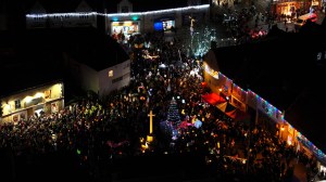 drone, Bolsover castle, junction arts, lantern parade, event, events, night flying, aerial photography, drone photography, photography, warehouse aerial photography, distribution warehouse, commercial drone photography, sunset, sunsetting