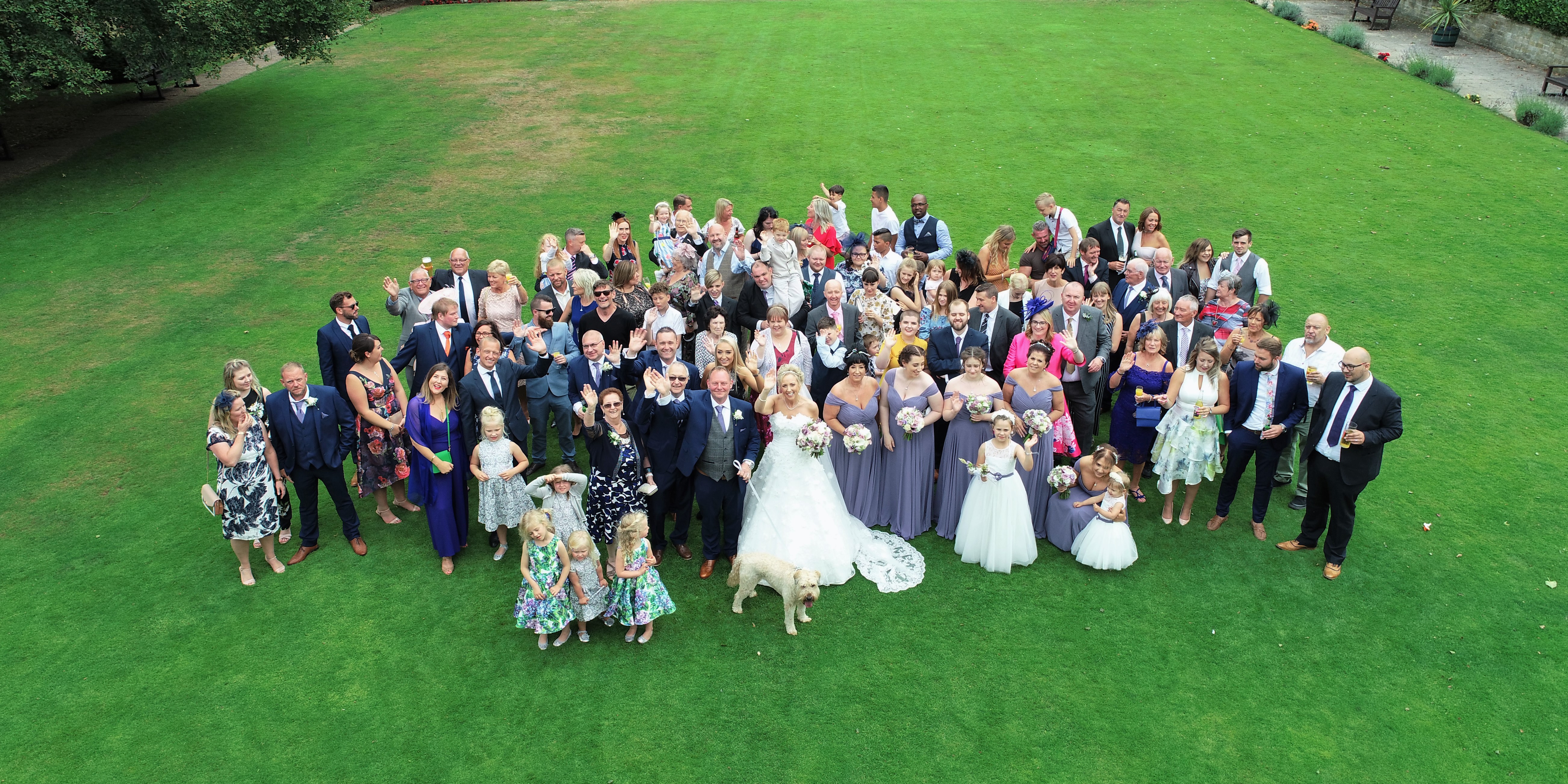 Derbyshire and Nottinghamshire Wedding Drone Aerial Photography Drone Photography Aerial Photography videography Nottinghamshire Derbyshire