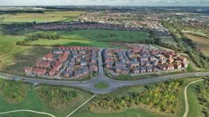 Construction site aerial photography