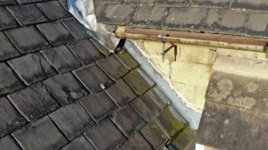 Gutter inspection, old church drone inspection, aerial photography, survey with drones